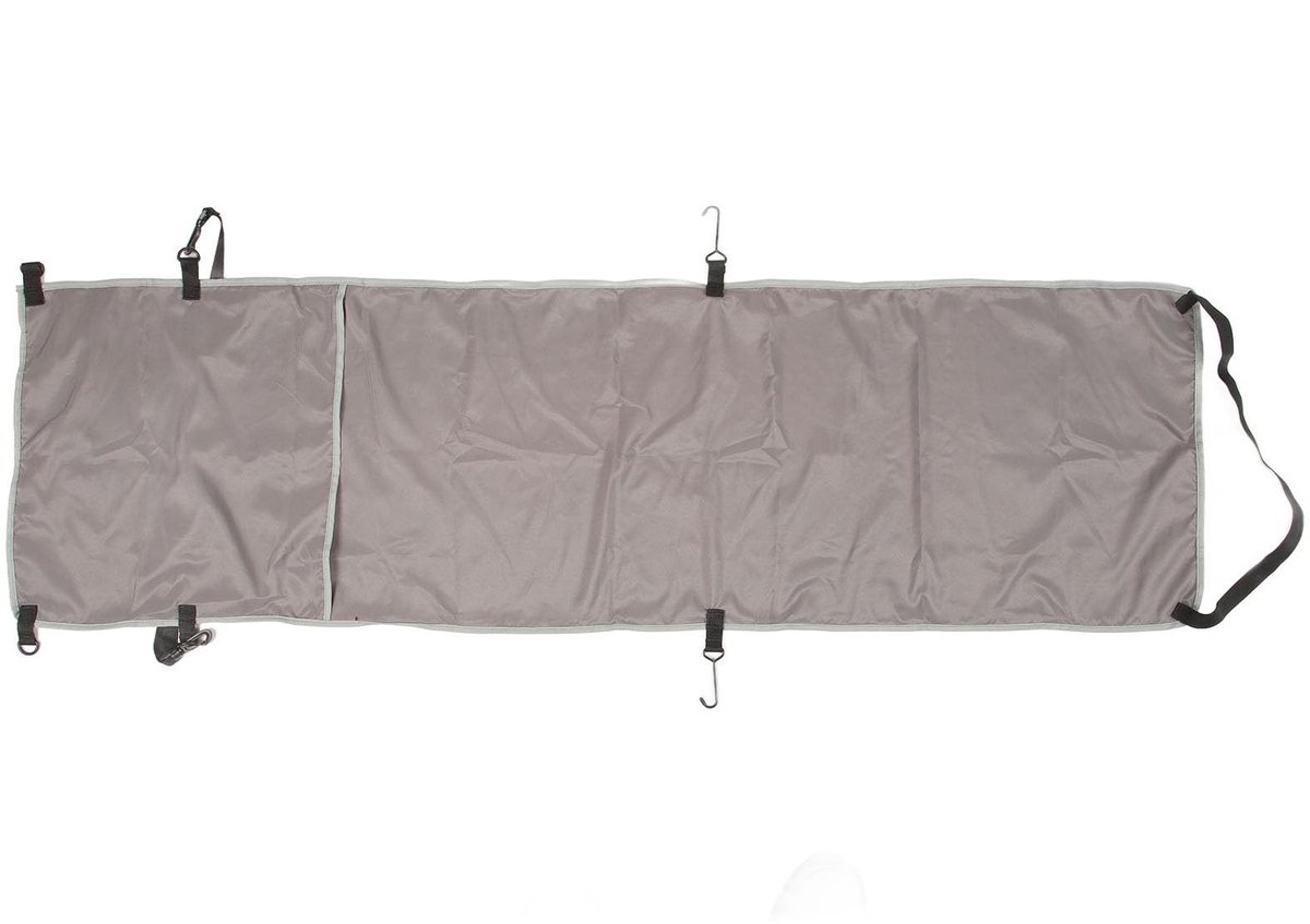 Solidchoice- Voetensteun Ergonomisch - Vliegtuigvoetsteun - Hangmatbelegger - Verstelbaar - Lichtgewicht - Polyester 141 x 41 cm - Hangmat