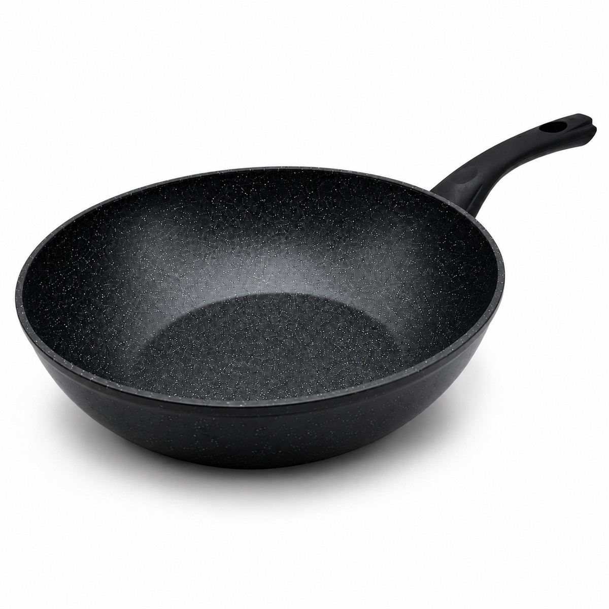 Wokpan - Ø 28 cm - Graniet Steen - Geschikt voor alle warmtebronnen