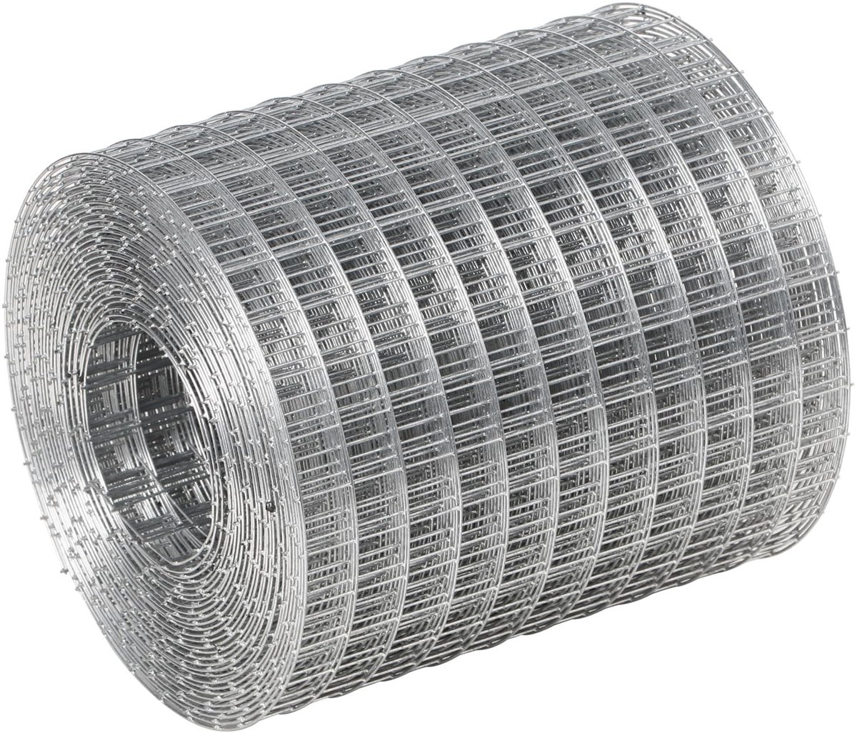 Dailygoods- Knaagdiergaas 6 m x 100 mm - Gegalvaniseerd Metalen Gaas - Sterk en Duurzaam - Roestvrij - Voor het Blokkeren van Ongedierte - Geschikt voor het Afdekken van Gaten