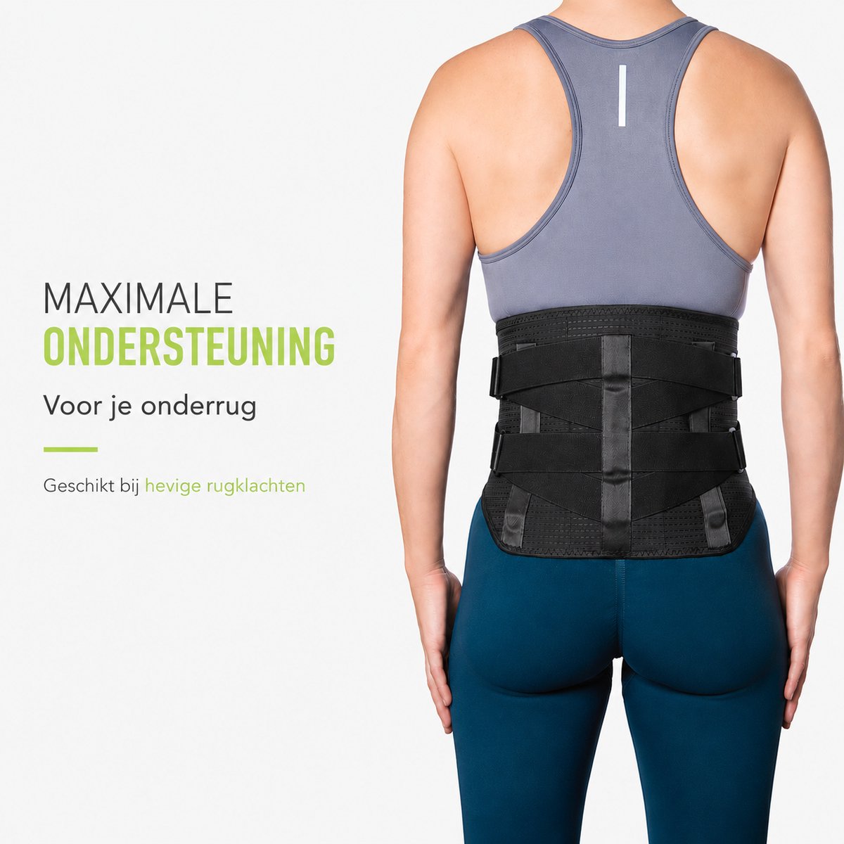 Rugbrace Medilon Lumbastab – Rugbrace Onderrug Maat XL – Extra Stevige Lumbale Ondersteuning – Rigide Baleinen – Rugband Lage Rug