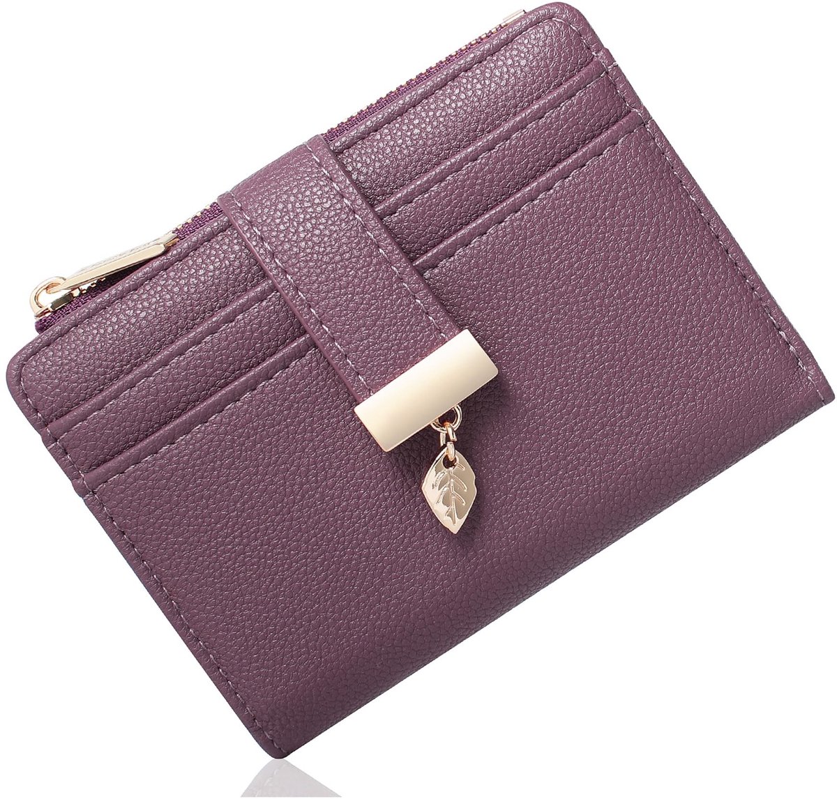Dailygoods- Portemonnee Dames Klein - Mini Portemonnee - RFID-bescherming - Veganistisch Leer - Compact Design - 7 Kaartvakken