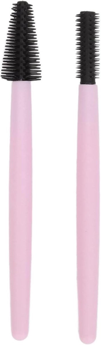 Herbruikbare en Draagbare Wimperborstel van Silicone voor Perfecte Make-up en Wimperverzorging in Paars