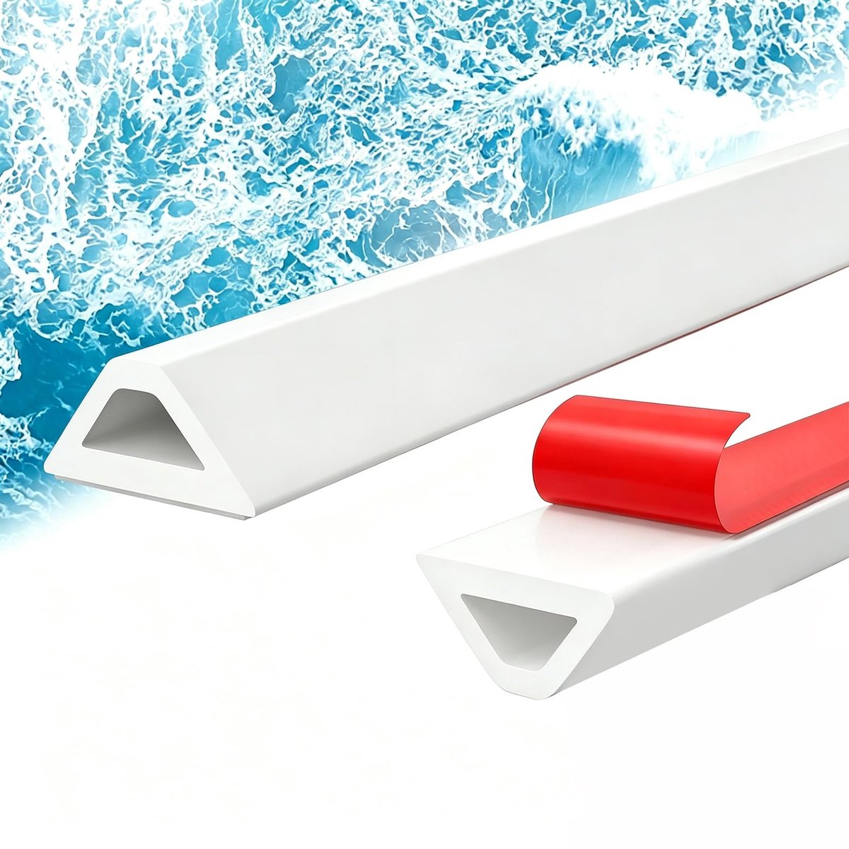 Dailygoods- Douchebak 120 cm - Siliconen Profiel - Waterdicht - Zelfklevend - Voorkomt Lekken - Geschikt voor Badkamer/Keuken - Doucheafvoer