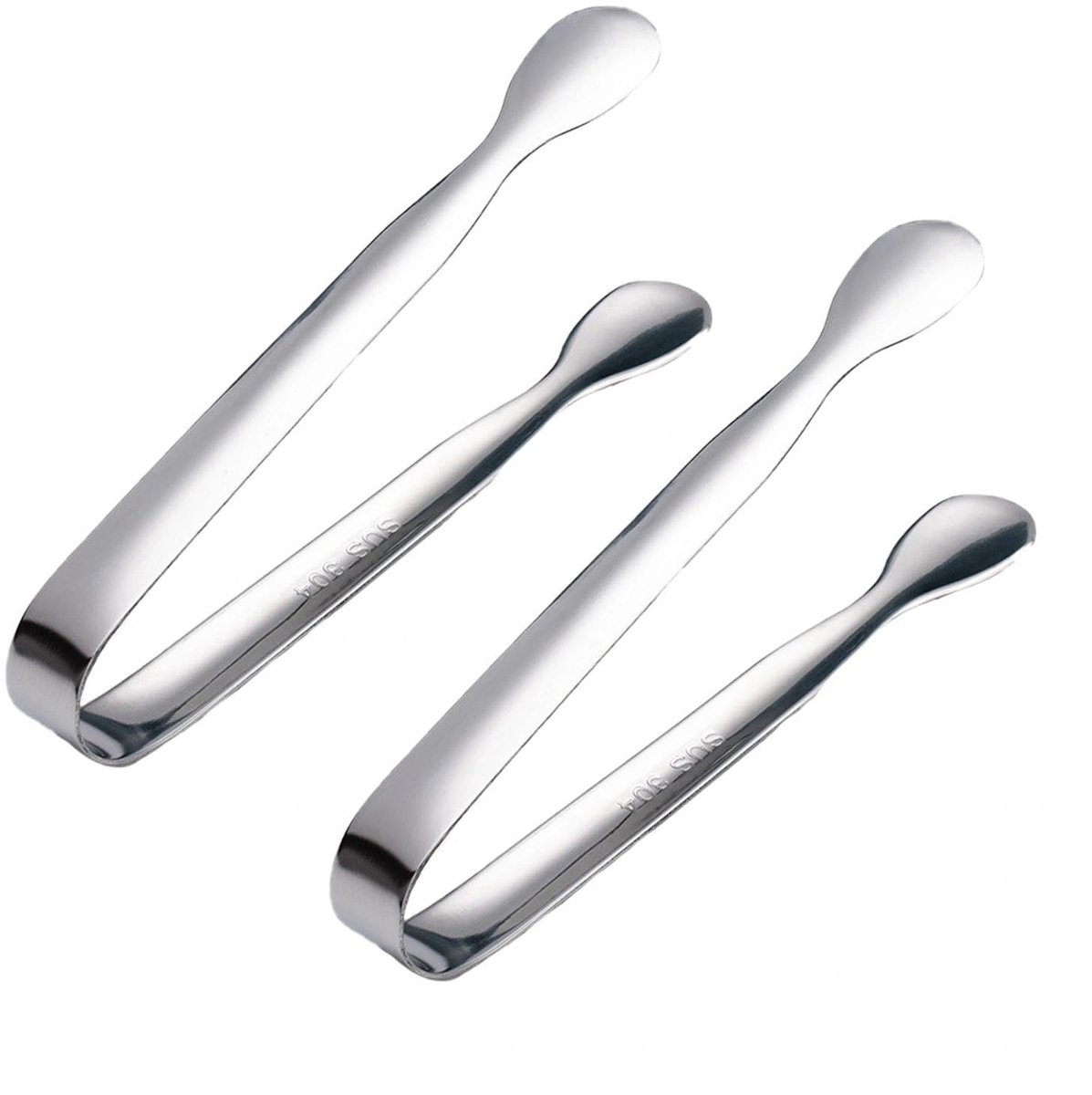 Dailygoods- Grijpgereedschap Kleine Serveertang - Roestvrij Staal - Suikertang - IJsblokjestang - Multifunctioneel - Ergonomisch Handvat