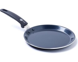 GreenChef�Essentials Pannenkoekenpan 28cm - PFAS-vrije antikleeflaag -�Koekenpan�inductie - Keramische�koekenpan�- Ovenbestendig tot 180�C - Koudgrepen - Zwart