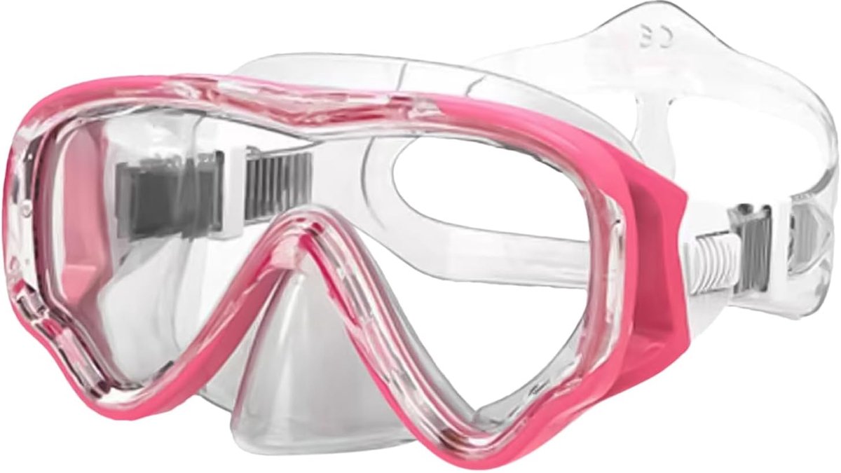 Kinderzwembril - Duikbril peuters - Waterpret - Verbeterd zicht - 16 cm breed - Roze