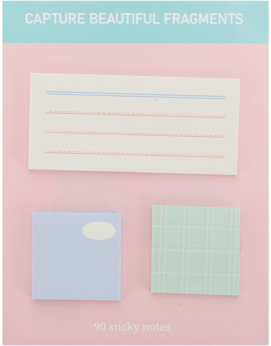 Dailygoods- Zelfklevende Notities - Innovatieve Memopads - Duurzaam Gerecycled Papier - Praktisch Formaat - Betrouwbare Lijm - Voor Kantoor/Thuis - Plaknotities