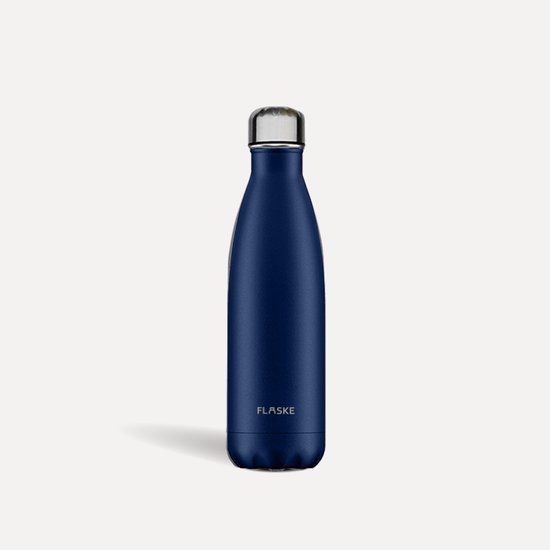 FLASKE Original 750ML RVS Shade - Waterfles & Thermosfles - Sportfles - Dubbelwandig Isolerend - 24u Koud & 12u Warm - Lekvrij - Blauw