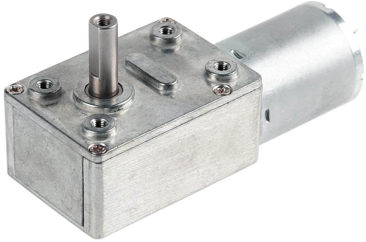 Elektrische Motor - DC Motor - Automatisering Projecten - Zelfremmend Slakkenhuis - 76.8mm - Metaal