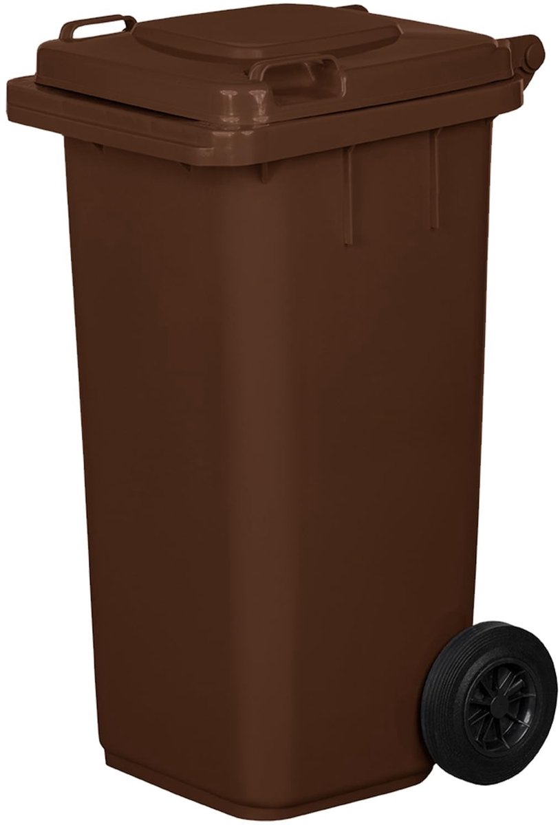 Dailygoods- Afvalemmer XXL 120 liter - Vuilnisemmer met wielen - Afvalscheiding - UV-bestendig - Hoogwaardige kwaliteit - Selectieve sortering - Vuilnisbak