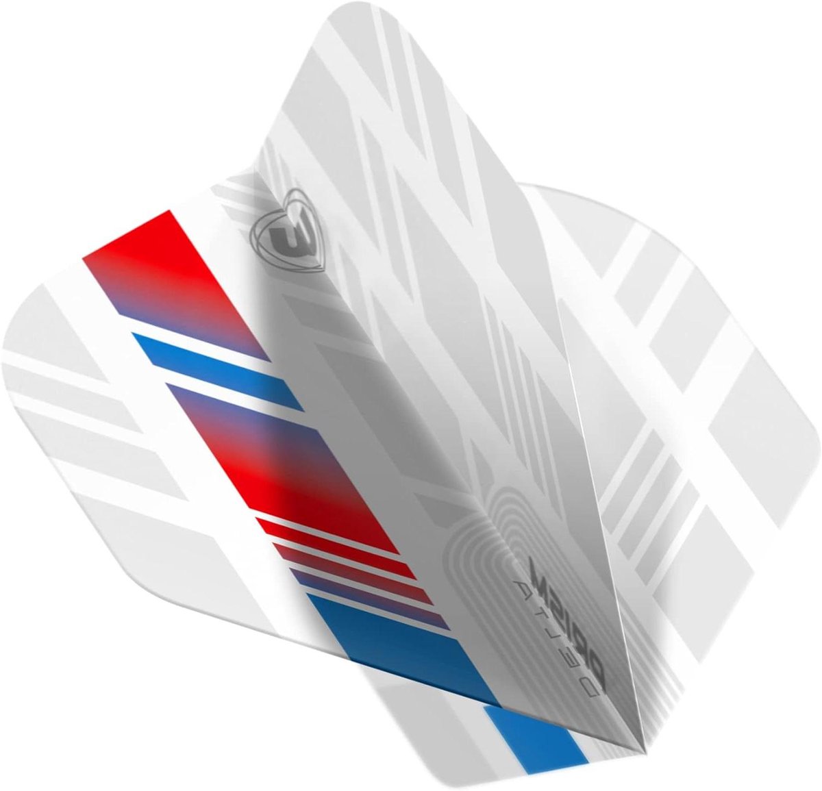 Dartvluchten - Vliegers - Precisie Darts - Extra dik polymetrisch - 3 stuks - Wit Rood Blauw
