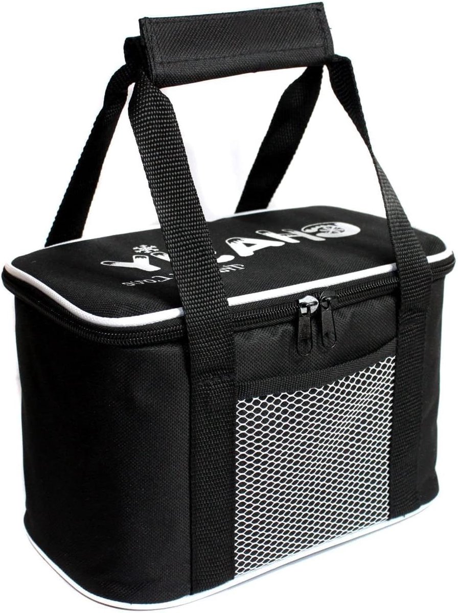 Koeltas Klein - Lunchtas Geïsoleerd - Eten Meenemen - Lekvrije Afwerking - 5 Liter - Zwart