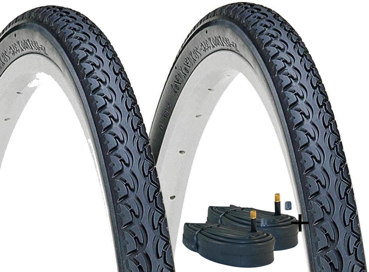 Fietsbanden Set - Trekkingbanden Binnenband - Stadsritten Fietsen - Lage Rolweerstand - 28 Inch 40-622 - Zwart Reflecterend