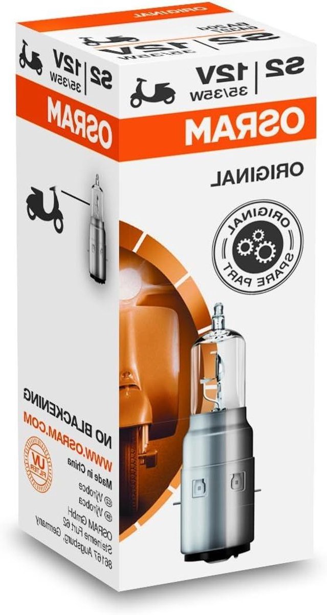 Halogeen Lamp - Autolamp BA20D - Motorverlichting - Originele Kwaliteit - 35/35W 12V - Helder