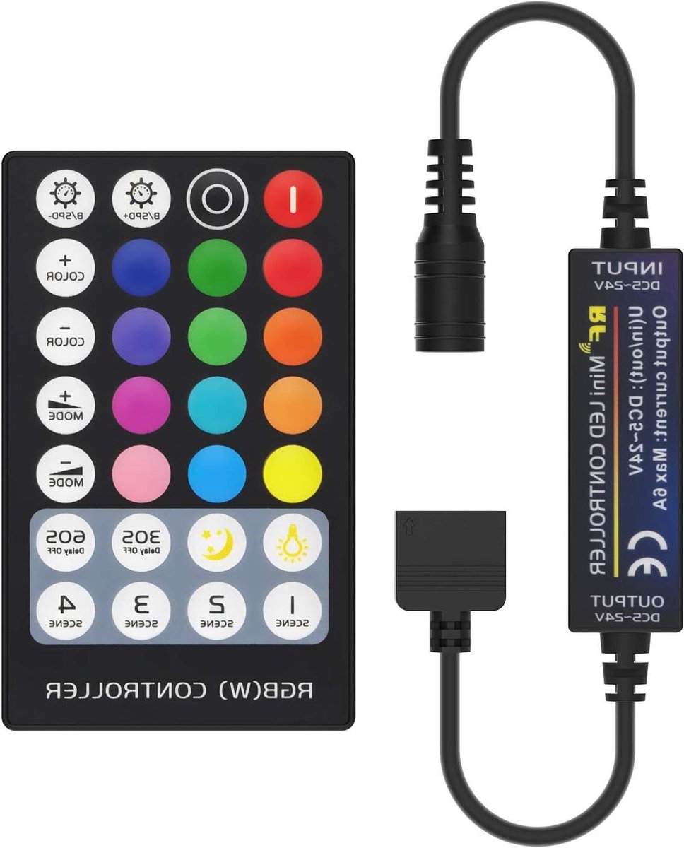 LED Strip Controller - Afstandsbediening Set - Sfeerverlichting Maken - RF Draadloze Bediening - 5 Pin - Wit