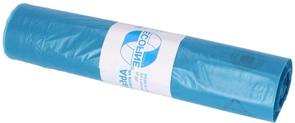 Afvalzakken - Vuilniszakken - Huishoudelijk Afval - Gemaakt van Gerecycled Materiaal - 70 Liter 25 Stuks - Blauw