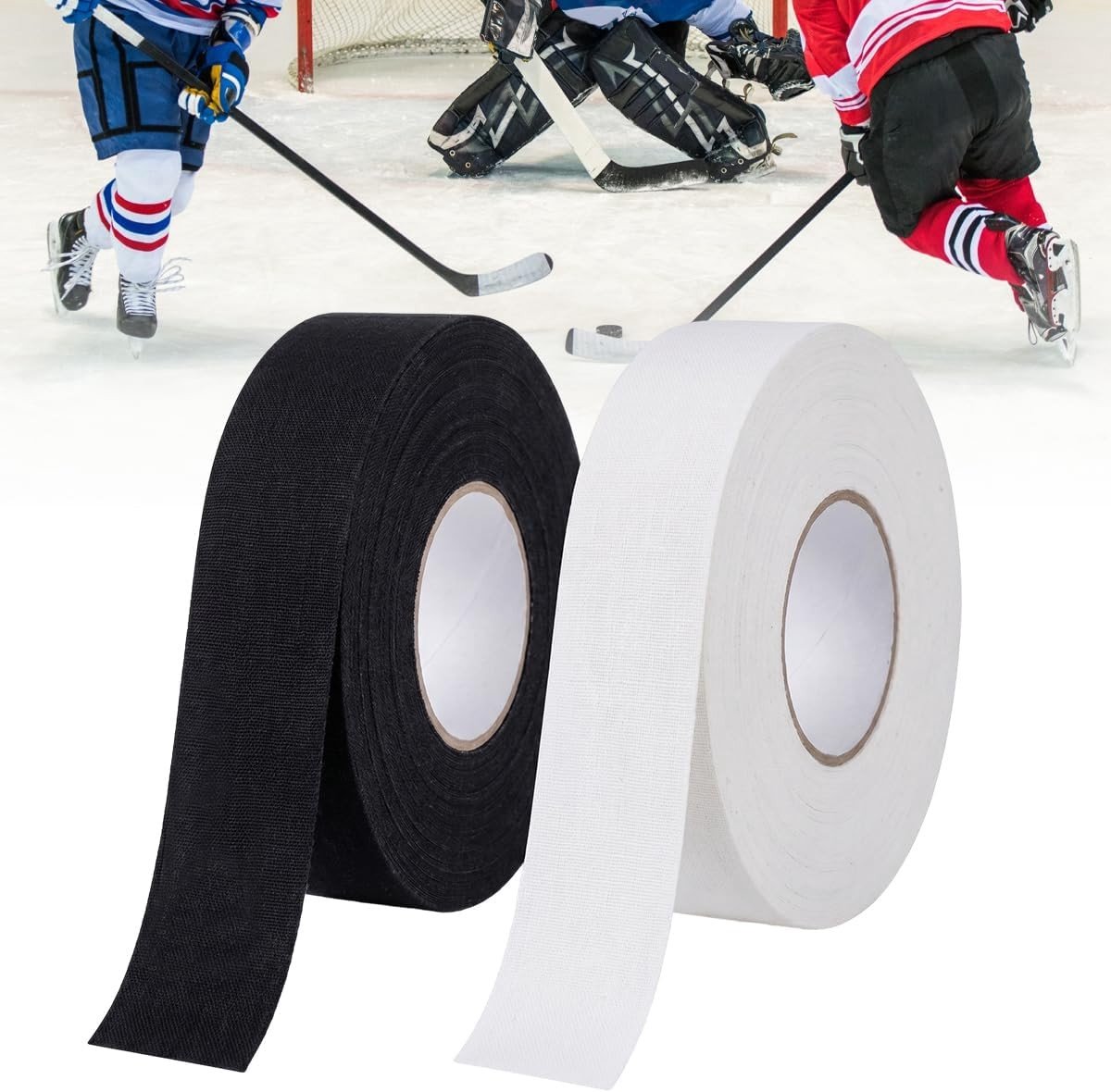 Hockey Stick Tape 25mm x 25m - Anti-slip Racket Tape voor IJs- en Veldhockey, Duurzame Zelfklevende Tapes voor Sportuitrusting