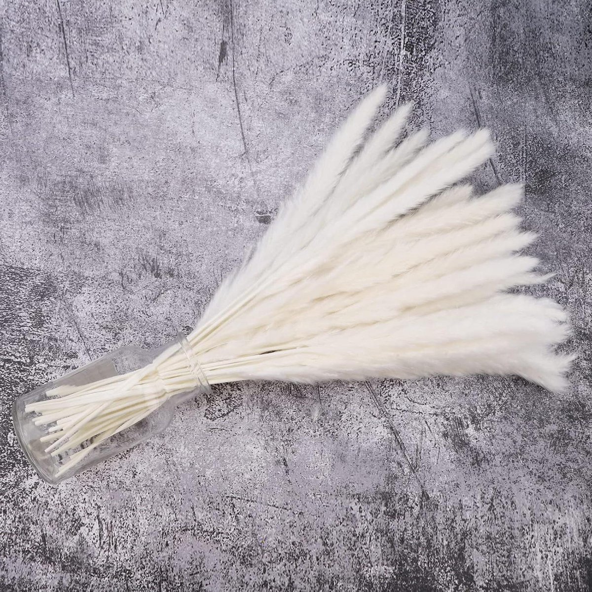 Gedroogde Pampas Gras - Natuurlijke Decoratie - Woonkamer Aankleden - Niet-giftig Materiaal - 30 Stuks 40cm - Wit