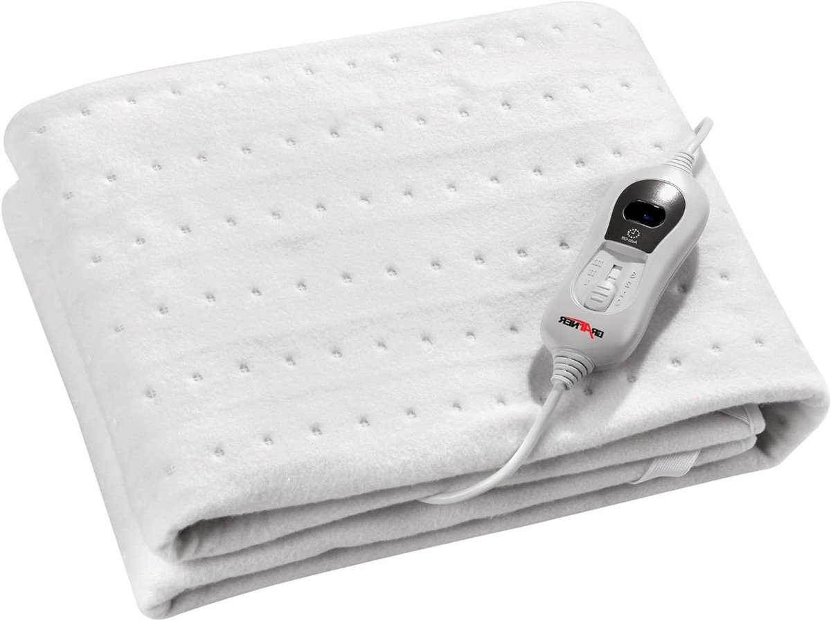 Elektrisch Warmteonderbed - Verwarmde Deken - Comfort Verhogend - Snelle Verwarming - 150 x 80 cm - Wit