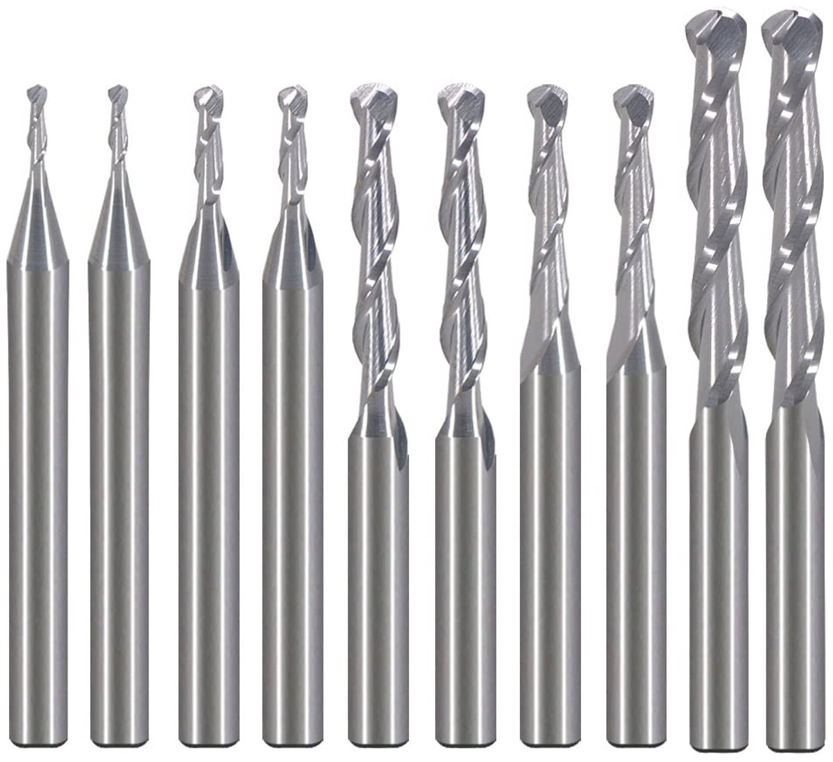 Houtbewerking Frees, Diameter 1 mm tot 3.17 mm, Carbide Ball Head, CNC Graveer- en Freesgereedschap