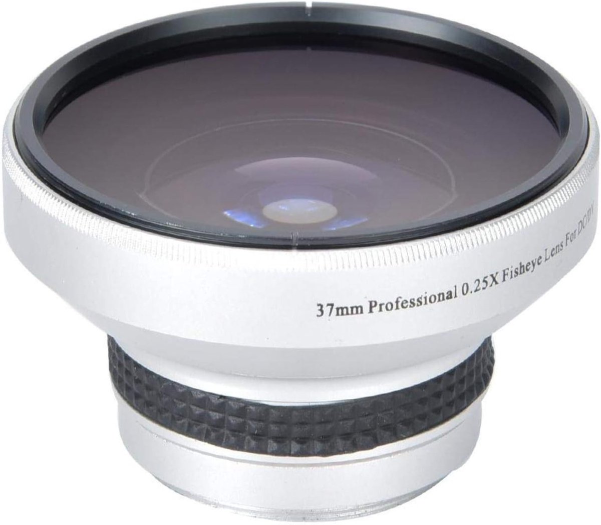Rugged 37mm Fisheye Lens voor Camera's - Aluminium, 0.25x Vergroting en Brede Hoek