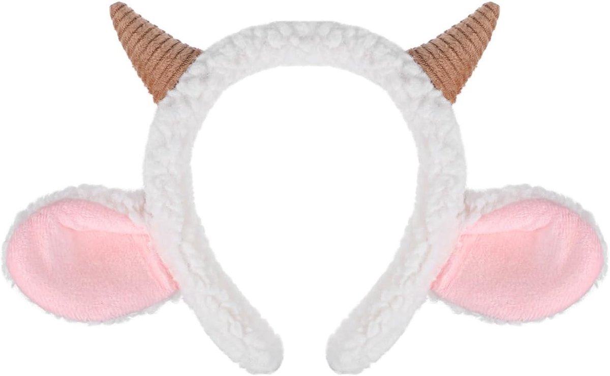 Hoofdband met Schapenoren voor Cosplay, Perfecte Accessoires voor Halloween Kostuum en Dierenoutfits