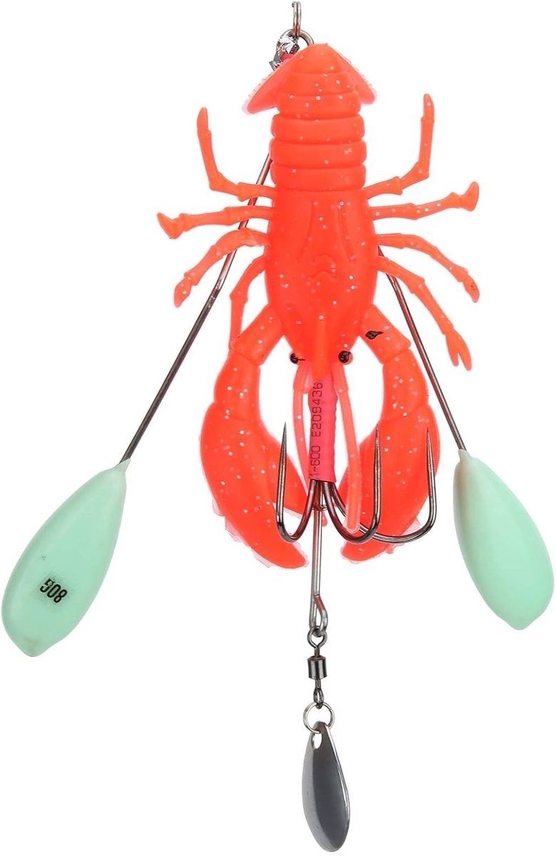 Grote Kunstmatige Krab Aas voor Diepzeevissen - Realistische Lobster Vorm, Perfect voor Trollend Vissen en Vissersaccessoires