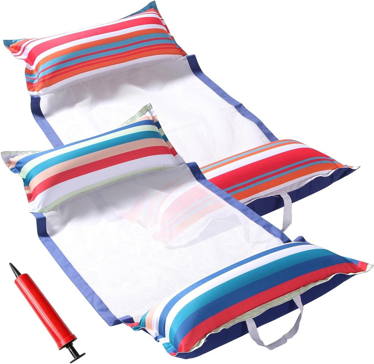 Zwembad hangmat - Opblaasbare drijver - Waterontspanning - 4-in-1 ontwerp - XL 2 stuks - Lake Lollypop