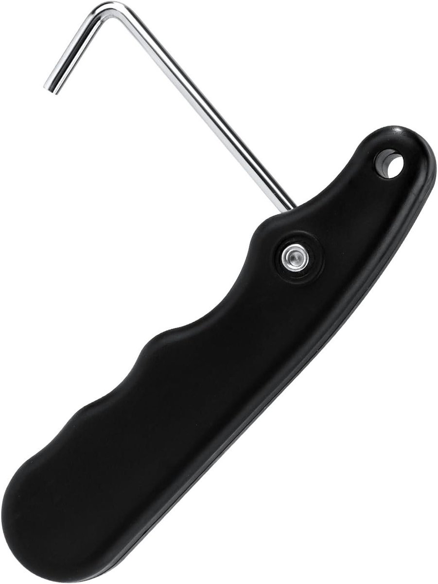 Schaats Veterspanner - Schoen Spanner - Schoenen Strikken - Inklapbaar Ontwerp - 9.5 cm - Zwart