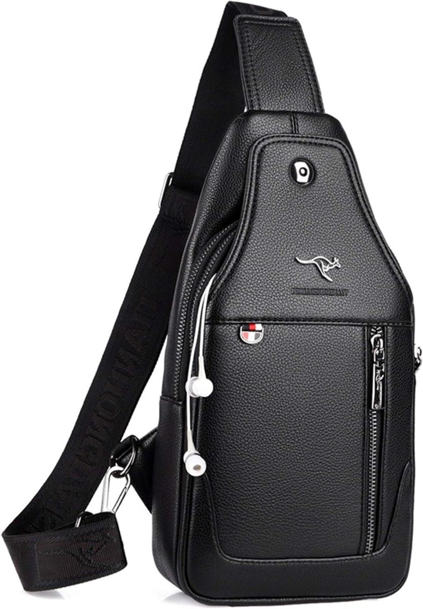 Borsttas Heren - Schoudertas Anti-diefstal - Reizen en Sport - Waterdicht Materiaal - 32 x 16 x 7 cm