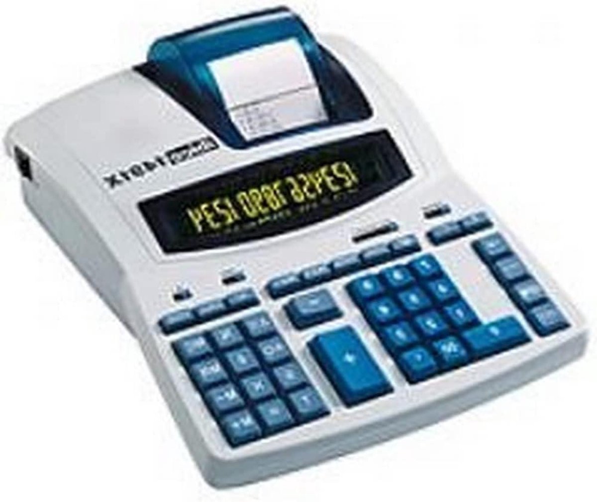 Desktop Rekenmachine - Tafel Printer - Facturen Maken - Stille Printer - 230 x 300 x 92 mm - Lichtgrijs/Blauw