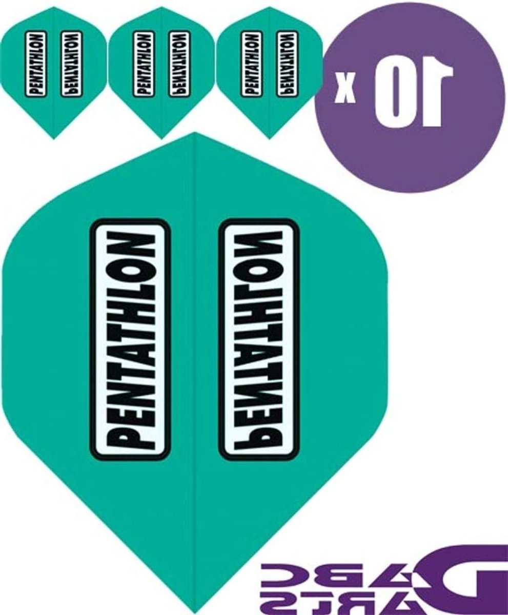 Dart Flights - Vleugels - Precisie Darts - Extra sterk 100 micron - 10 sets - Aqua