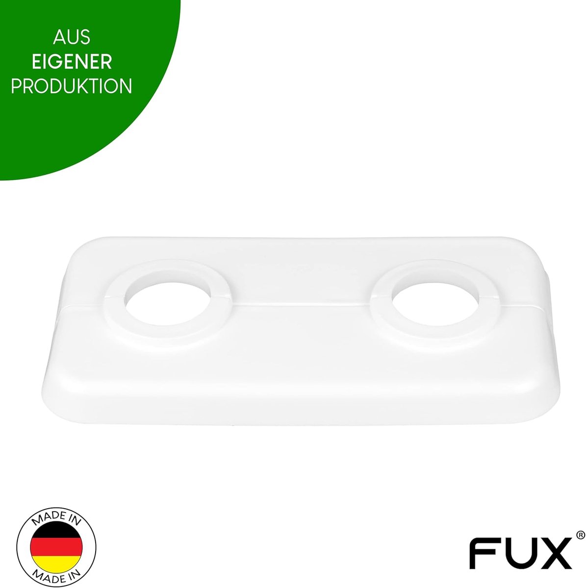 Radiatorpijpkragen Set - Buis rozetten - Afwerking leidingen - Eenvoudig klemsysteem - 3 stuks 15mm - Wit