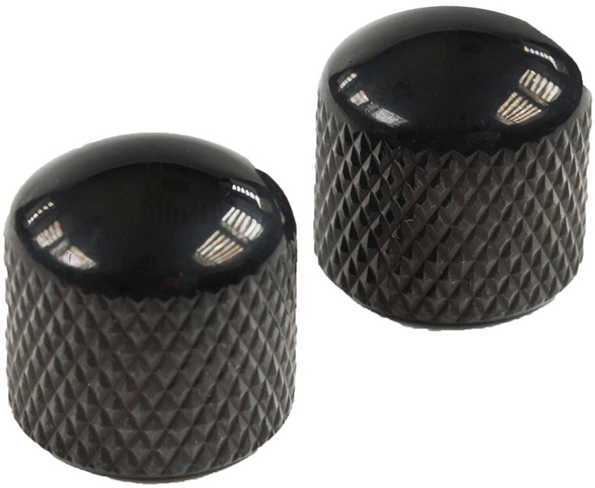 Yellow Parts EZ1223BKnob Black/Metal 2-Pack potmeterknop