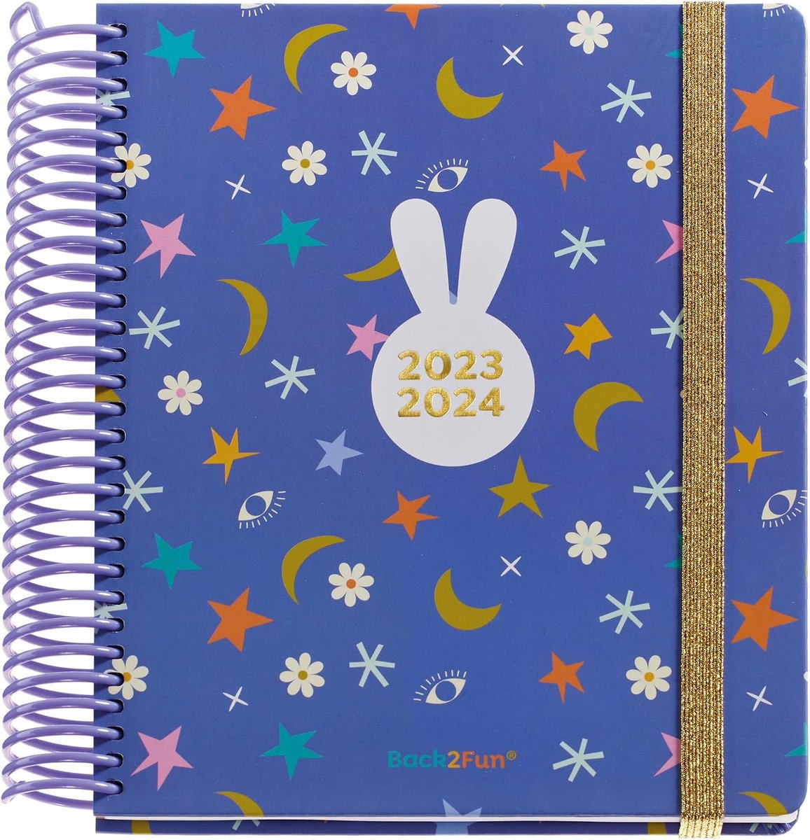 Thijox - Miquelrius Schoolagenda 23-24, 15,5 x 18 cm, Dagoverzicht, Universiteitsagenda, Meertalig (Spaans, Engels, Portugees), Perfect voor Studenten