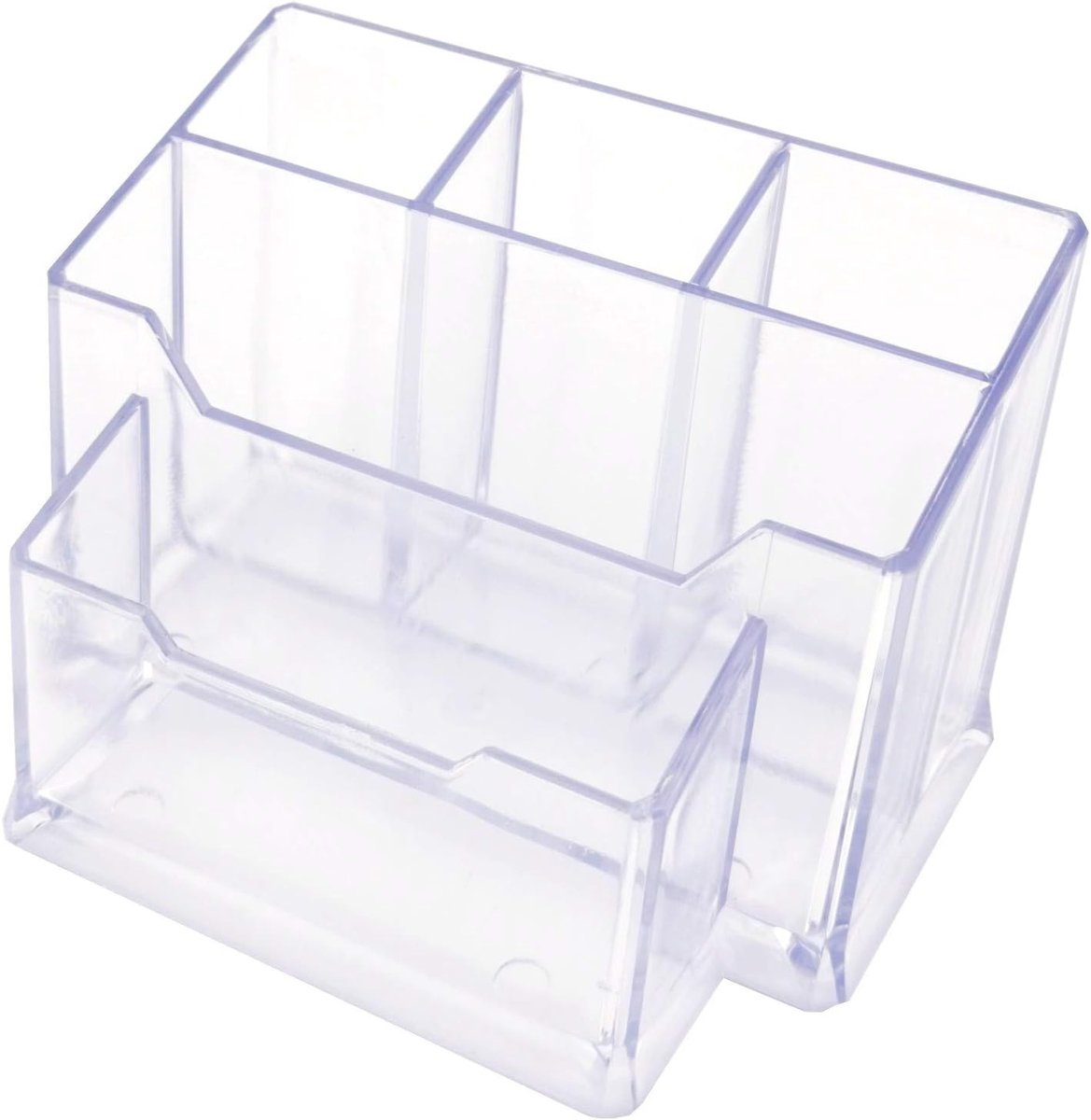 Thijox - Transparante Acryl Pennenkoker - Bureau-Organizer - Multifunctionele Tafel-Organizer - Desk Storage - Perfect voor Kantoor en Thuis