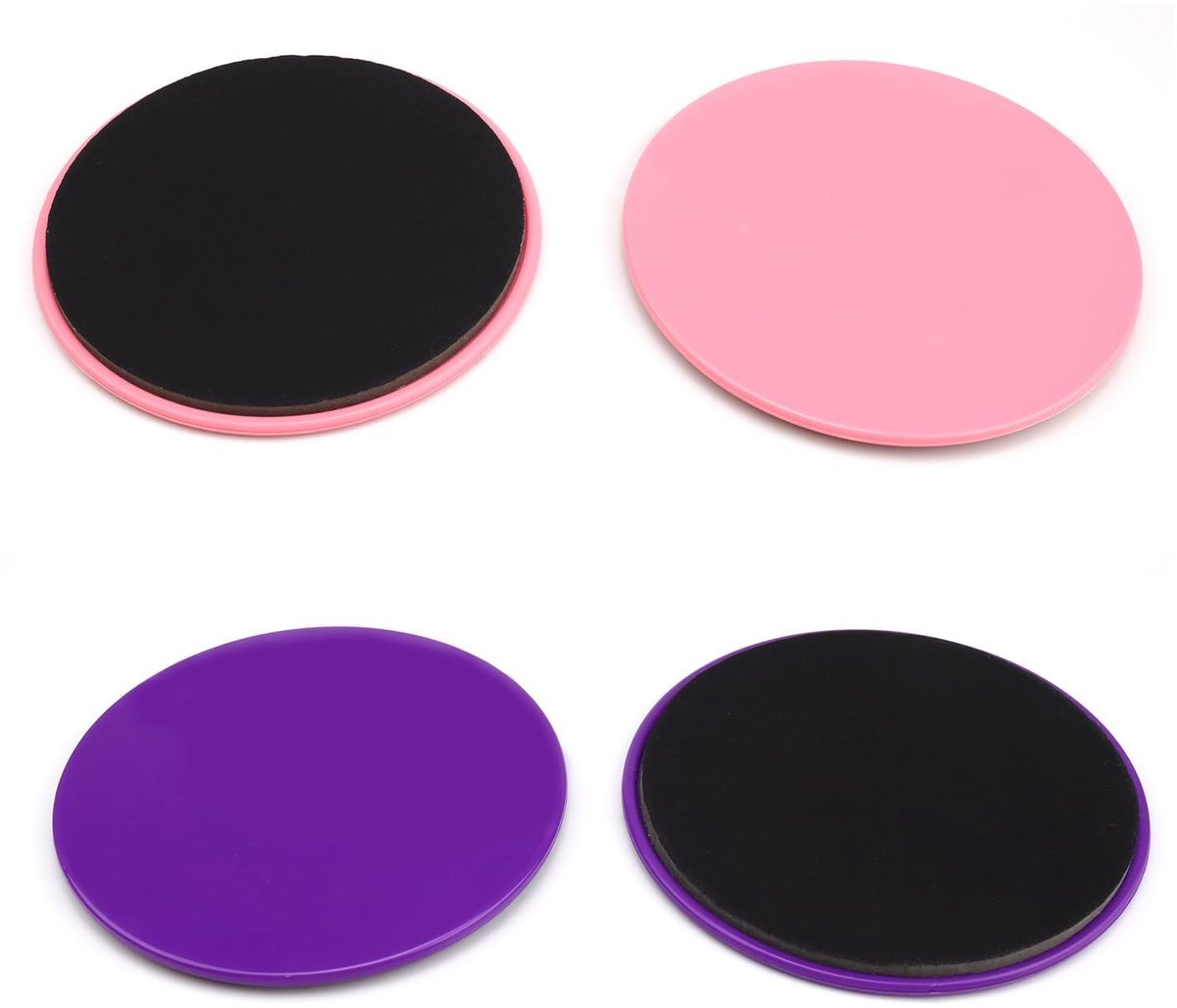 Inovra- Gliding Disc Dubbelzijdig - 4 Stuks - Rompkrachttraining - Coördinatie Verbetering - Lichtgewicht - Geschikt voor Beginners - Sliders