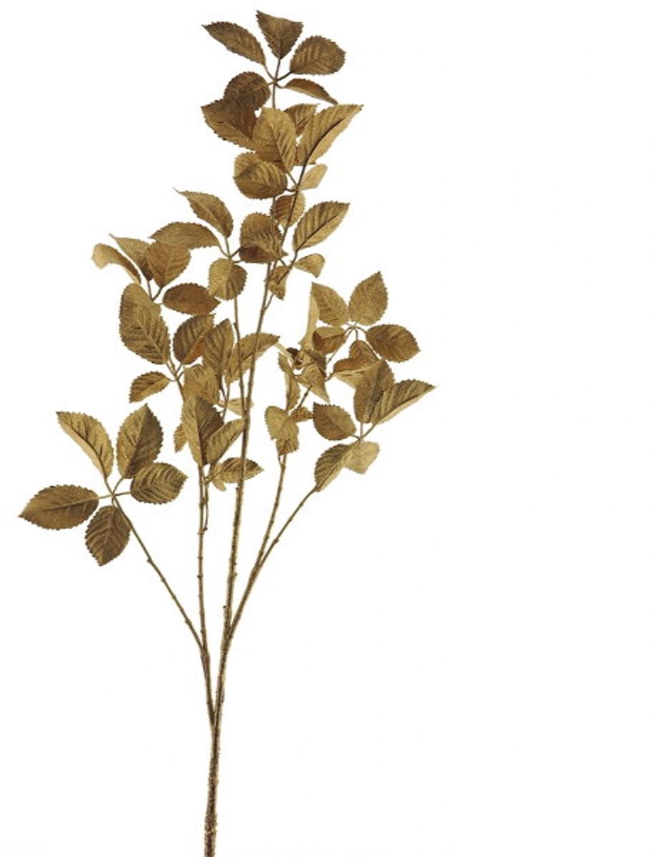 Kunsttak rose leaf spray oslo gold 120 cm Hortus