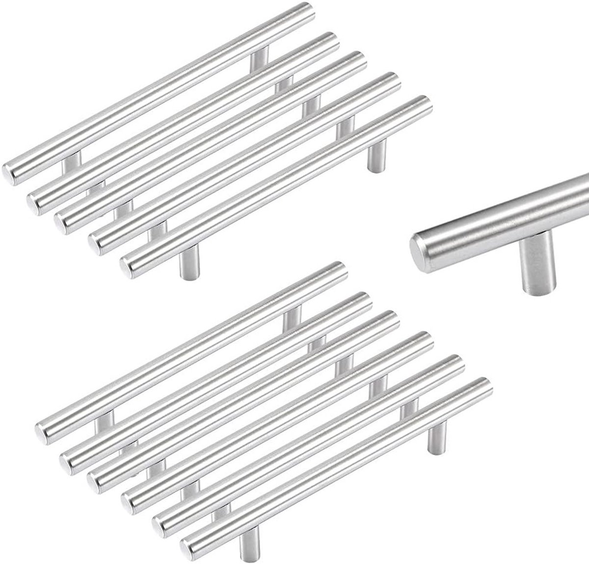 T-Handle T-Bar Grepen voor Meubels - 20 Stuks RVS Deurgrepen voor Keuken- en Kastdeuren