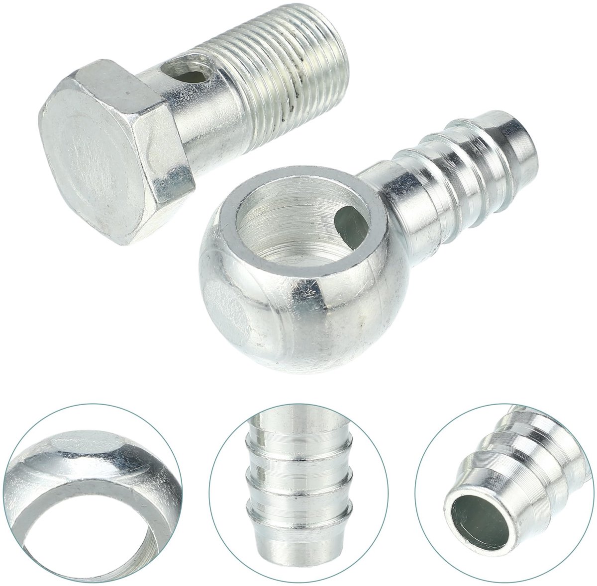 Dailygoods - 18mm ID Banjo Fitting Brandstofleiding Adapter - 4 Stuks