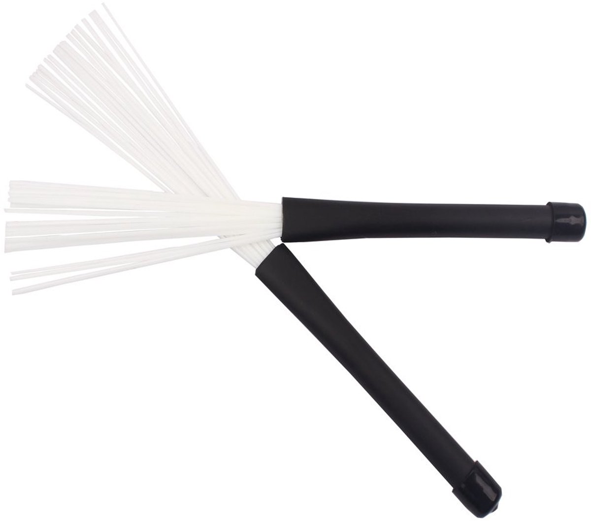 Dailygoods- Drumsticks Telescopisch - Jazz Drum Borstels - Rubber Handgrepen - Blauwe Nylon Borstels - 32 cm Lengte - Perfecte Balans - Drumborstels