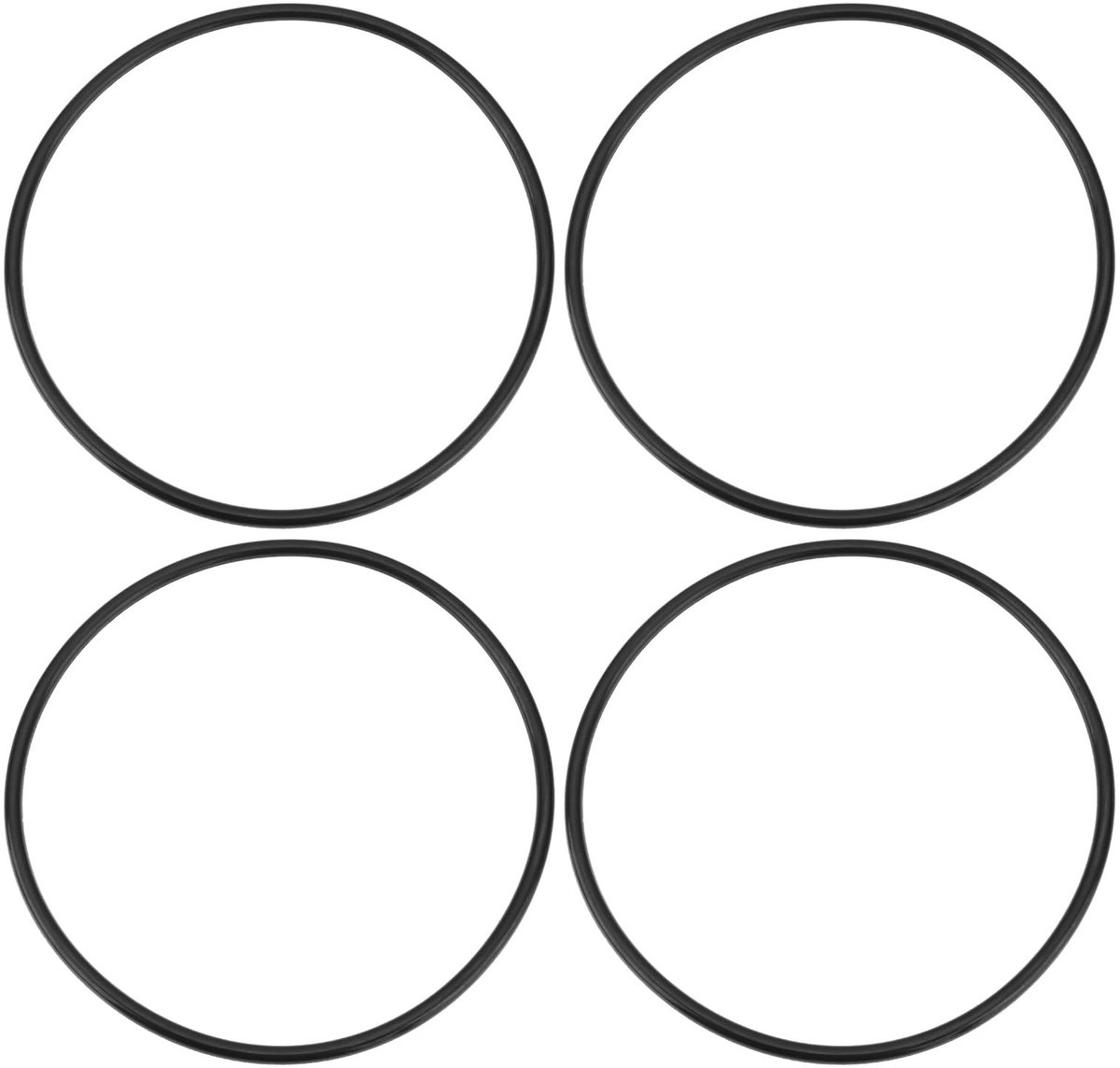 Dailygoods- O-ring 150mm - 4x O-ringen - NBR Rubber - Afdichtingen - Lekvrij - Onderdeelnummer ORBX2 - Afdichtring