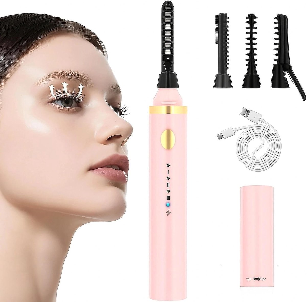 iToncs Verwarmde wimpertang, 10 seconden, snel verwarmd, bescherming tegen verbranding, lang aanhoudende, 3 - ShopVlot