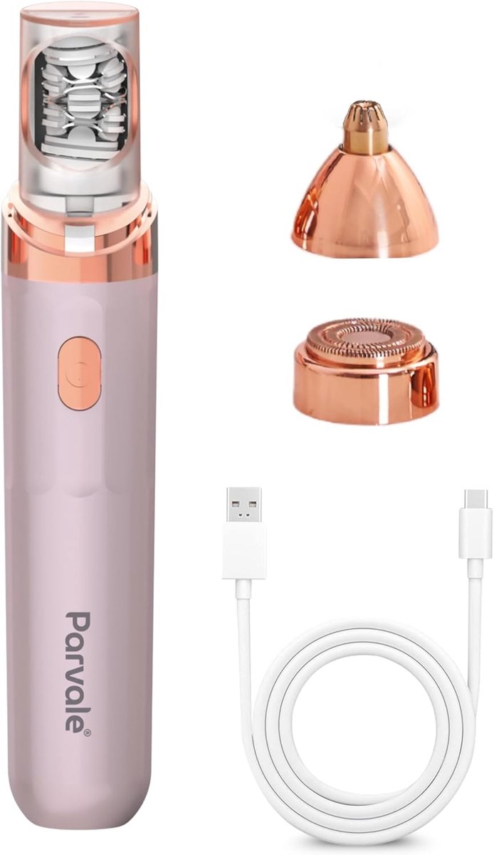 Thijox - 3-in-1 Epilator SilkPro met LED, 120 min batterijduur, USB-C, voor Wenkbrauwen, Bikinilijn, Lichaam, Paars - Compact en Gebruiksvriendelijk