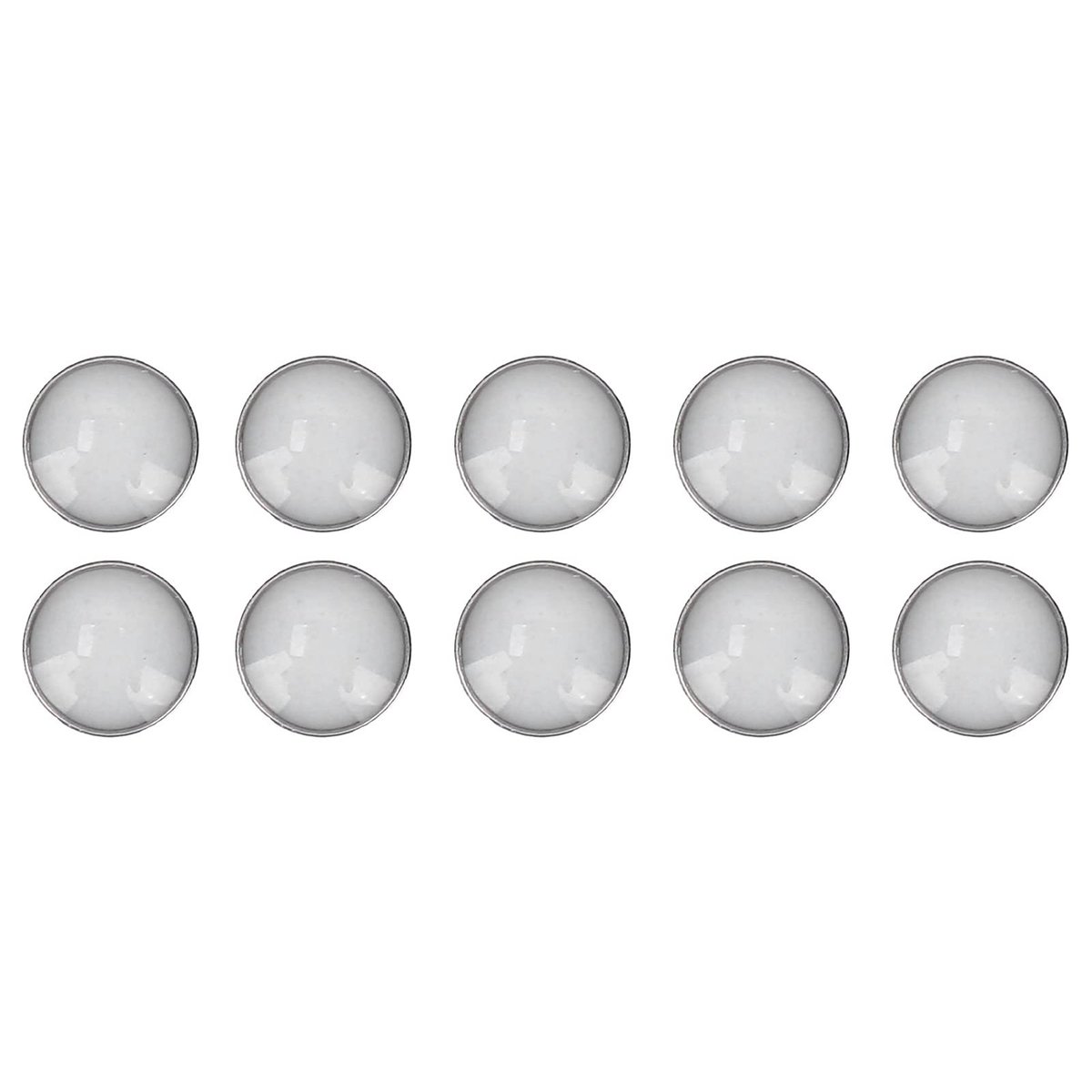 Inovra- Bezel Dot Lichtgevend - 10 Stuks - Horloge Onderdelen - Legering/Glas - 2mm - Blauw - Horlogeonderdelen