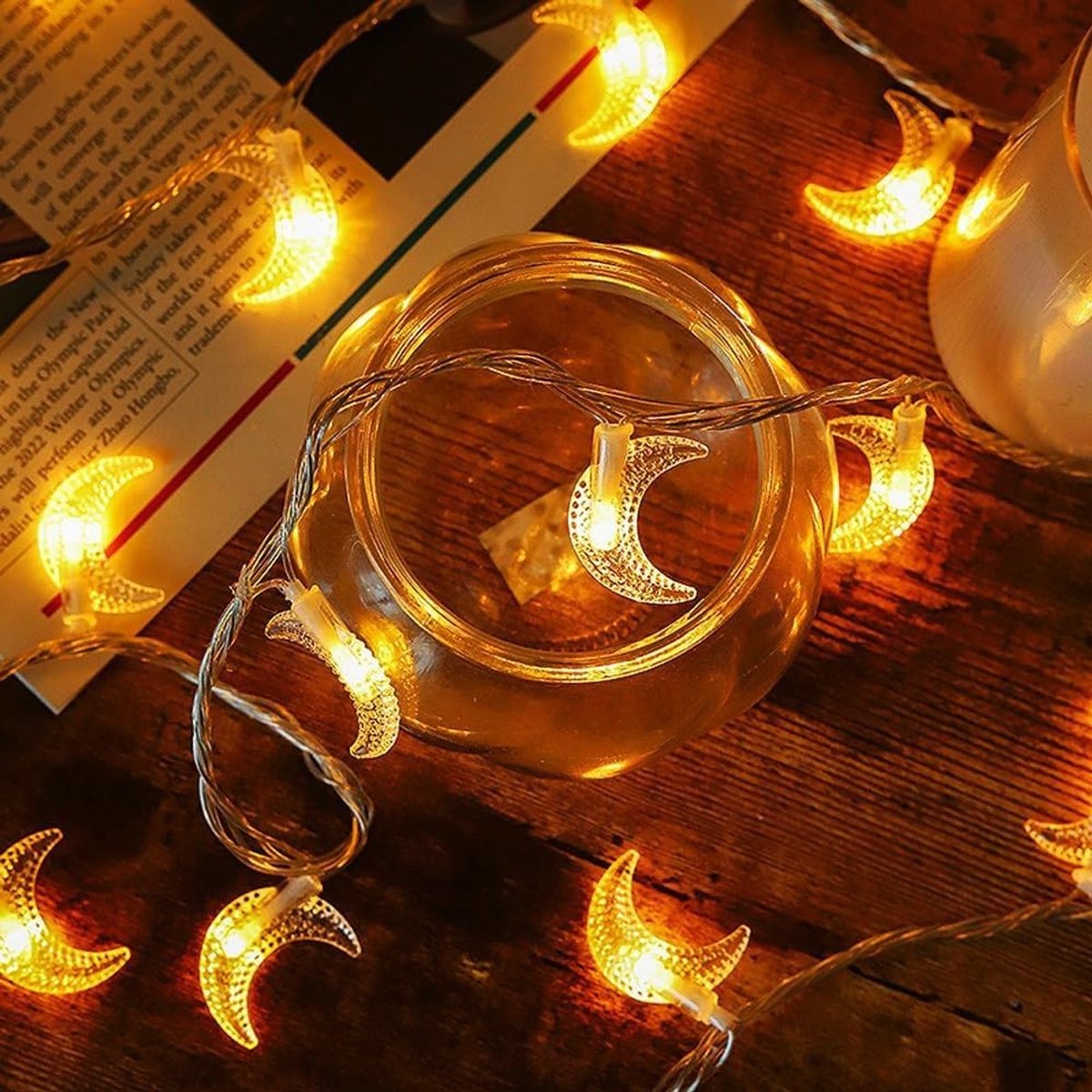 Lange 6M USB Sfeerverlichting met 40 LED's voor Binnen, Perfect voor Kerst, Bruiloften en Feestjes