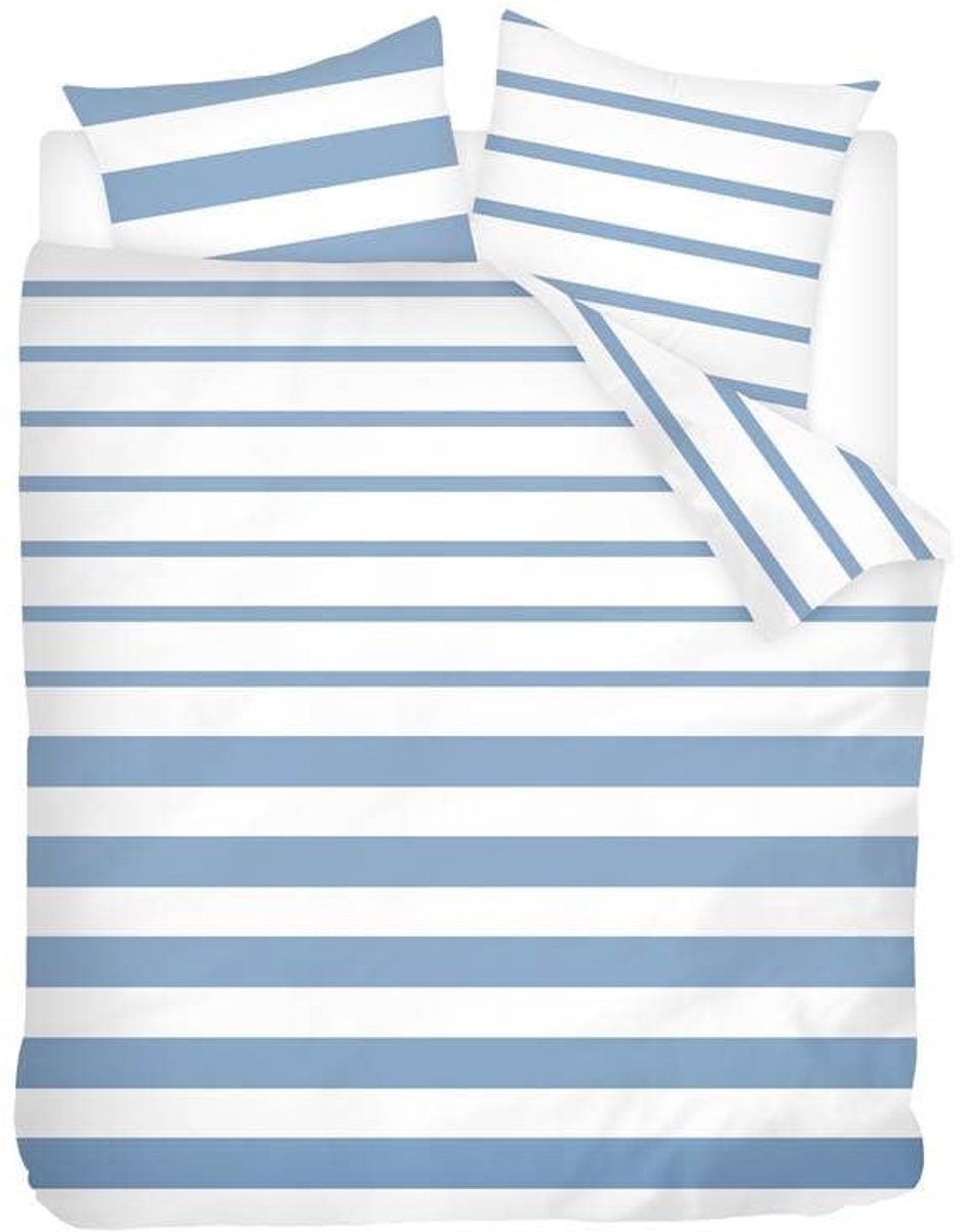 Dekbedovertrek - Lits-jumeaux - 270x200/220 cm + 2 kussenslopen 65x65 cm - Blauw