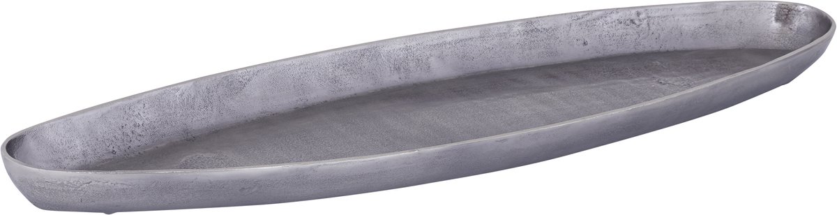 PTMD Yaren Gunmetal Alu Oval Bowl With Border Large
