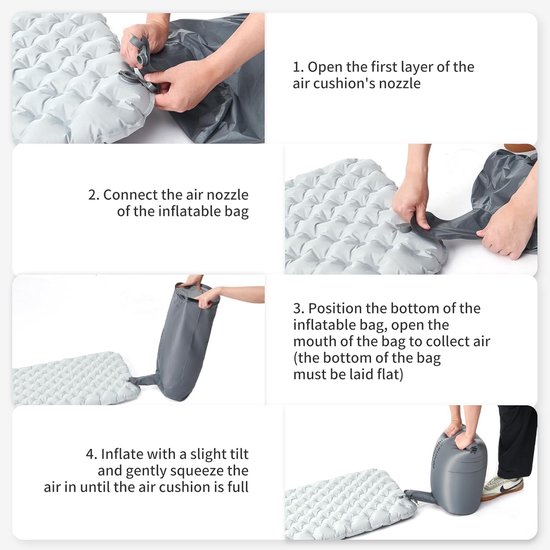 Thijox - Naturehike Pompzak Rol Top Compressie Pompzak voor Slaapmatten, Draagbare Pompzak voor Campingmatten en Opblaasbare Luchtmatrassen, 20D Nylon van Thijox — afbeelding 5