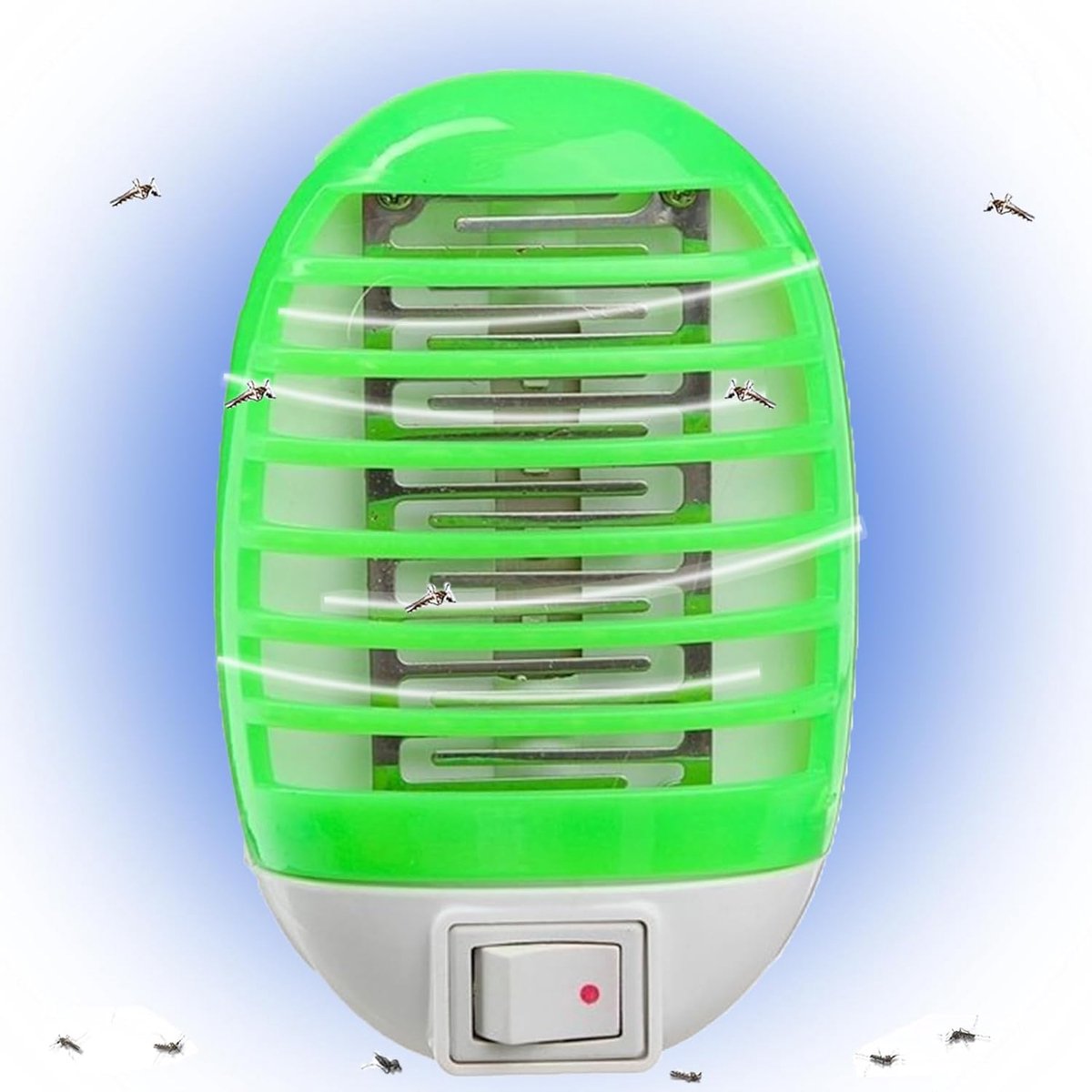 SnelShoppen - Elektrische Muggenlamp, UV Muggenbeschermer, Plug-in Anti Muggen Net met Licht voor Binnen en Buiten, Stil, Herbruikbaar, Voor Keuken en